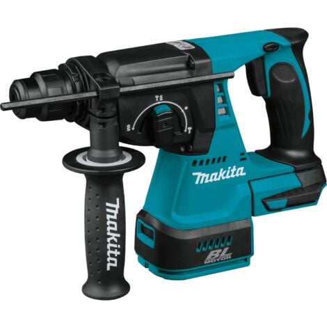 Makita DHR242Z 18V SDS+ Brushless Hammer Drill with 2 x 5.0Ah Battery & Twin Port Charger in Case