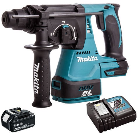 Makita DHR242Z 18V SDS Brushless Hammer With 1 x 4Ah Battery & Charger