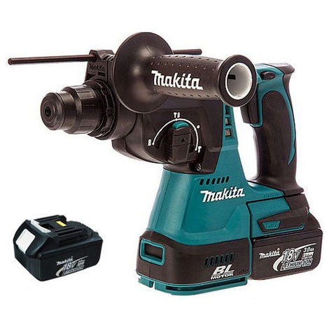Makita DHR242Z 18V SDS Brushless Rotary Hammer with 2 x 3.0Ah Batteries