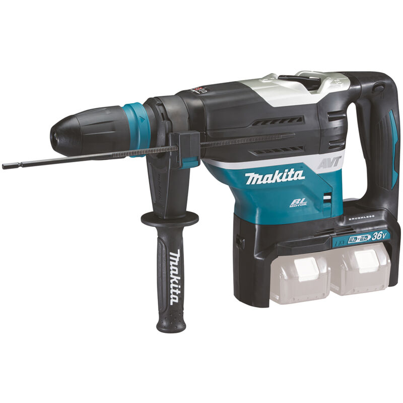 Makita - Trapano a percussione a batteria DHR400ZKUN, sds-max, 2x 18V senza batteria e caricabatteria in valigetta