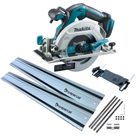Makita DHS680Z 18v Brushless Circular Saw 165mm Bare + 2x BAP 1.5m Guide Rail
