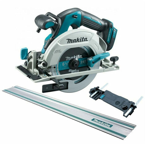 main image of "Makita DHS680Z 18V Brushless Circular Saw 165mm Body Only + Guide Rail & Adapter"