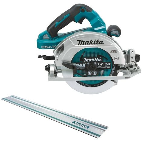 Makita DHS782Z Twin 18v / 36v 190mm Brushless Circular Saw + 1.5m Guide Rail