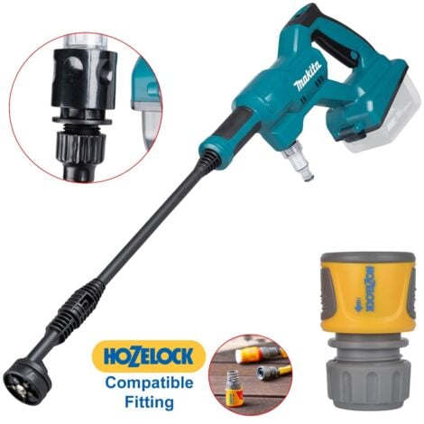Makita DHW180Z LXT 18V Cordless Pressure Washer 5 In 1 Nozzle + Hozelock Adap