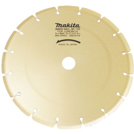 Makita Diamanttrennscheibe 255 mm Uni-Gold - A-80444