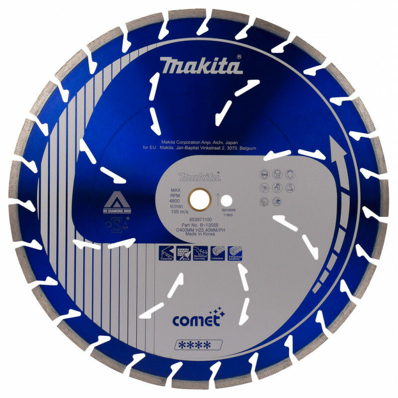 

Makita - Disco diamantado COMET Ø 400 x 20/25,4 mm - B-13568