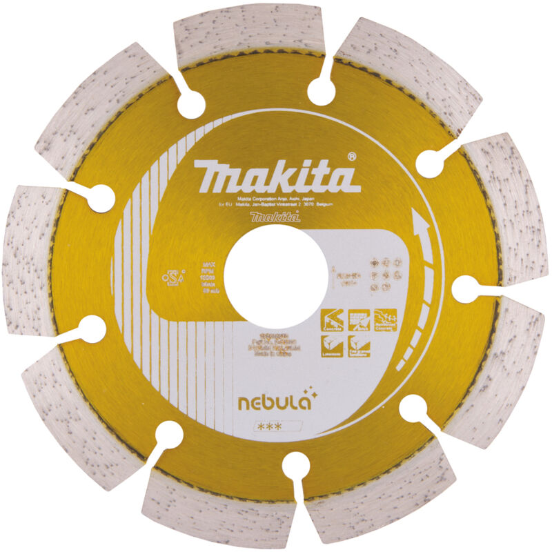 Makita - modello B-53986, de nebula de 115 mm, ideale per lucidare e smerigliare metallo, ceramica e plastica, alta qualità, rivestimento speciale,