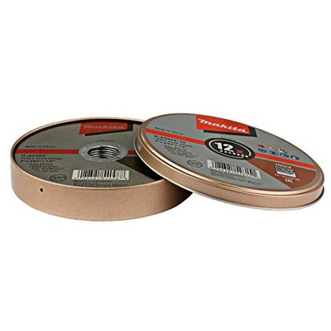 Makita – Disque à tronçonner inox 125mm WA46R – Épaisseur 1,2mm – Lot de 12 disques – Vitesse max 12 250 tr/min – D6596912 - INOX 125 X