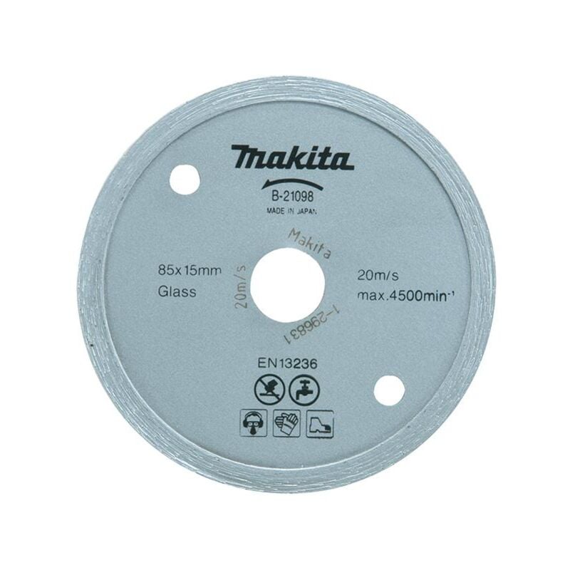 MAKITA DISQUE DIAMANT 85x15mm CARREAUX COMPLETS (HUMIDES), VERRE