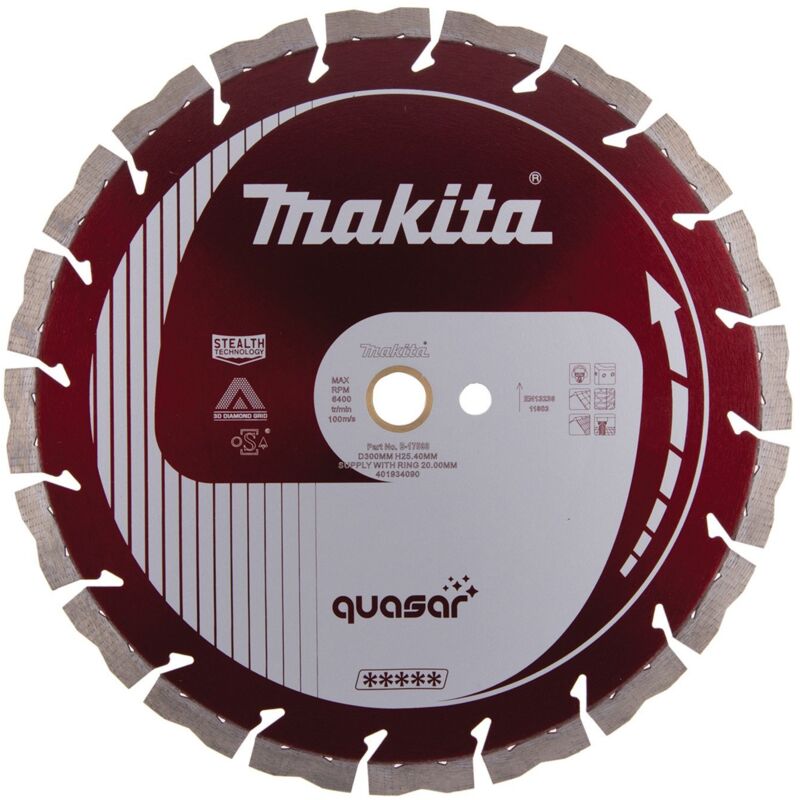 Makita - Disque à tronçonner diamanté 300x20 quasar - B-17588