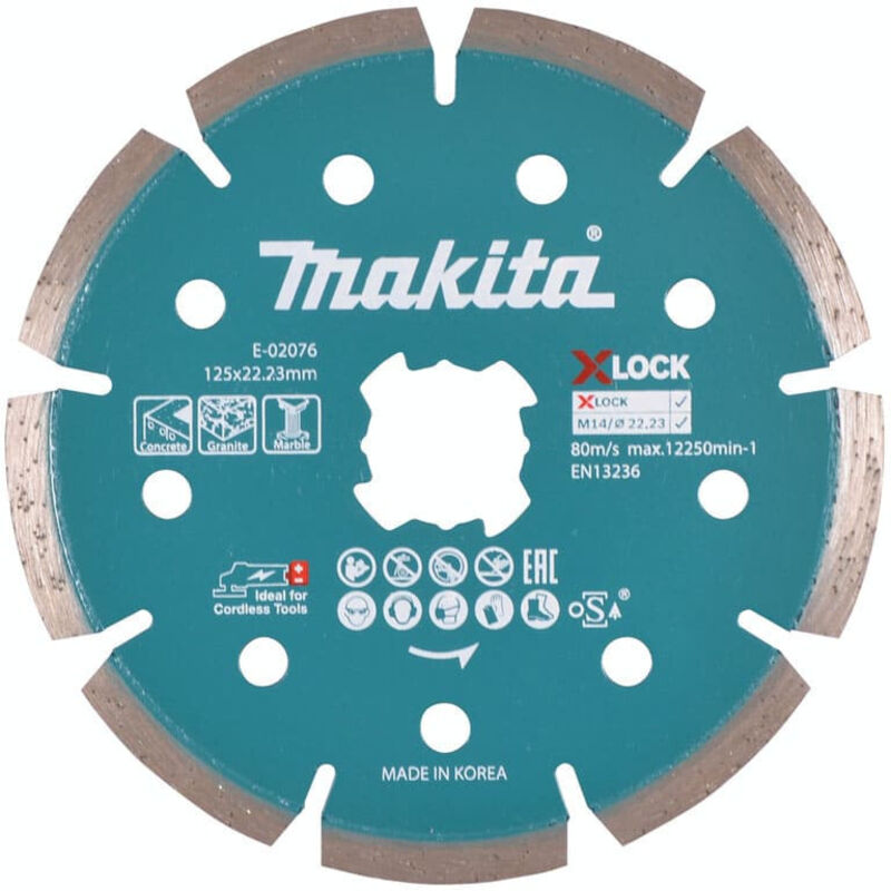 Makita Disque à tronçonner diamanté 125x22 23 mm E 02076 - vue 3