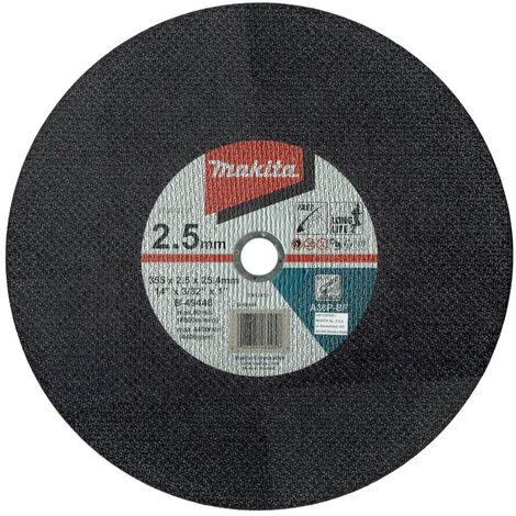 Makita – Disques pour tronçonneuse 355x2,5mm – Trou 25,4mm – Lot de 5 – Coupe nette pour bois dur – B494485