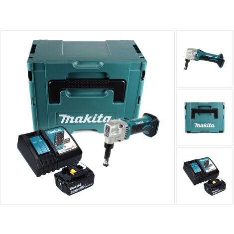 Makita DJN 161 RG1J Akku Knabberschere 18 V + 1x Akku 6,0 Ah + Ladegerät + Makpac
