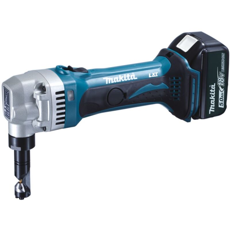 

MAKITA Roedora a batería 18V DJN161RTJ 1,6mm con 2x batería 5,0 Ah