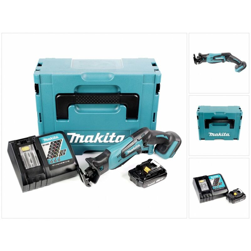 Image of Djr 183 RA1J Akku Reciprosäge Säbelsäge 18 v + 1x Akku 2,0 Ah + Ladegerät + Makpac - Makita