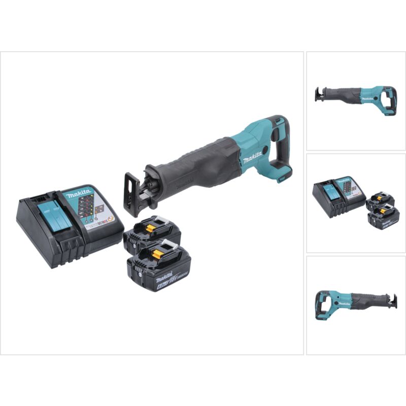 Djr 186 rg 18 v Cordless Sabre Saw + 2x 6.0 Ah Batterie + Caricabatterie - Makita