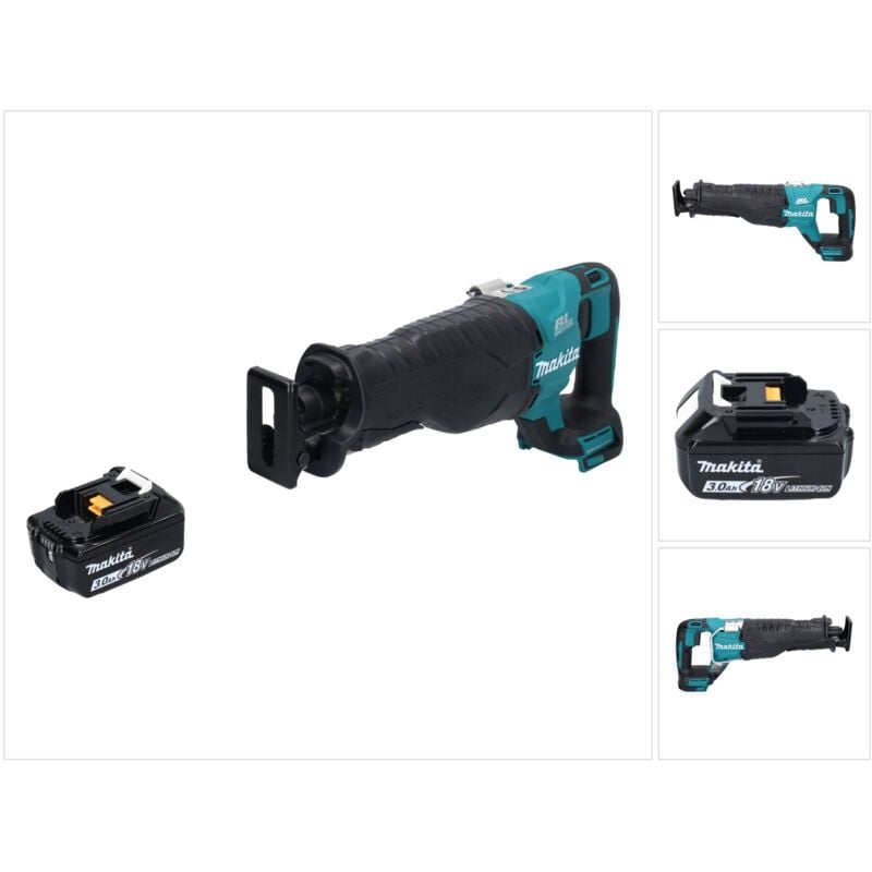 Djr 187 F1 Scie sabre sans fil 18 v brushless + 1x Batterie 3,0 Ah - sans chargeur - Makita
