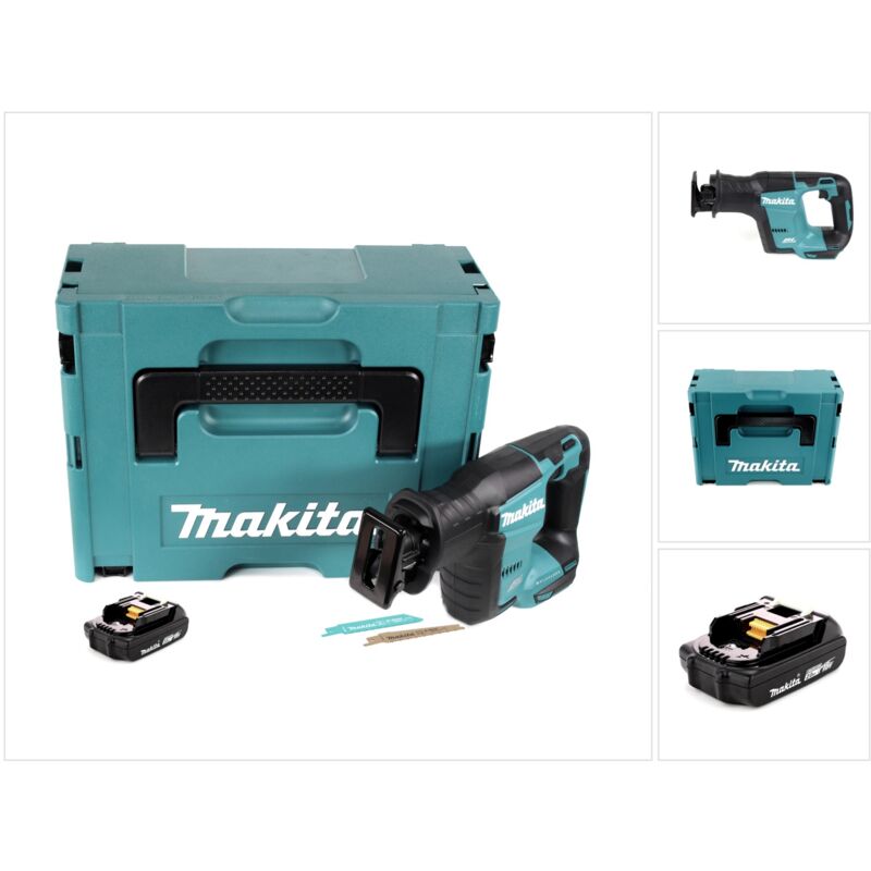 Djr 188 A1J Batterie Reciprosge Sbelsge 18 v Brushless + 1x batterie 2,0 Ah + Makpac - sans chargeur - Makita