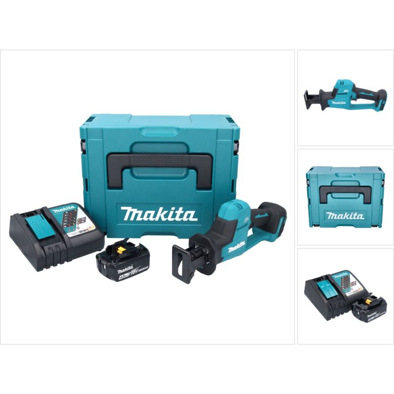 Djr 189 RM1J Sega alternativa a batteria 18 v Brushless + 1x batteria 4,0 Ah + caricabatterie + Makpac - Makita