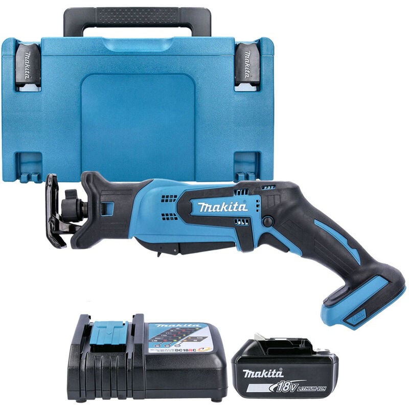 Makita - DJR183 18V Mini Reciprocating Saw With 1 x 6.0Ah Battery, Charger & Case