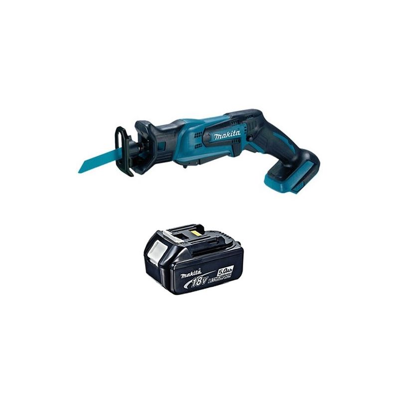 Makita Djr186z 18V Reciprocating Saw With 5.0Ah Battery Charger & Tool