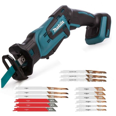 Makita DJR185Z 18v Reciprocating Recip Sabre Saw Multi Saw Bare + 15 Blades
