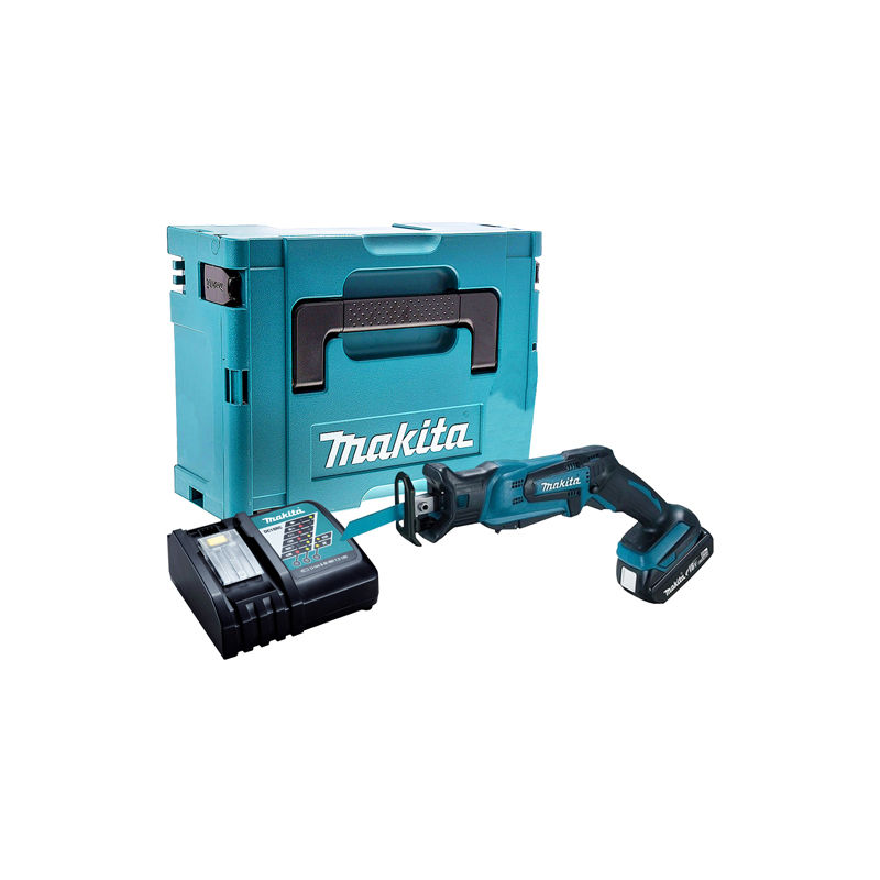 Makita Djr186z 18V Reciprocating Saw With 5.0Ah Battery Charger & Tool