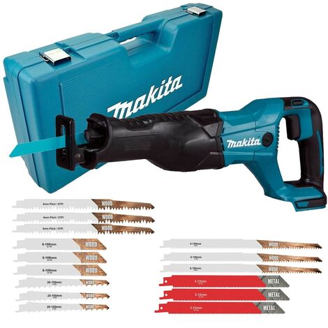 Makita DJR186Z 18v LXT Reciprocating Recip Sabre Saw DJR186ZK Bare & Case Blades