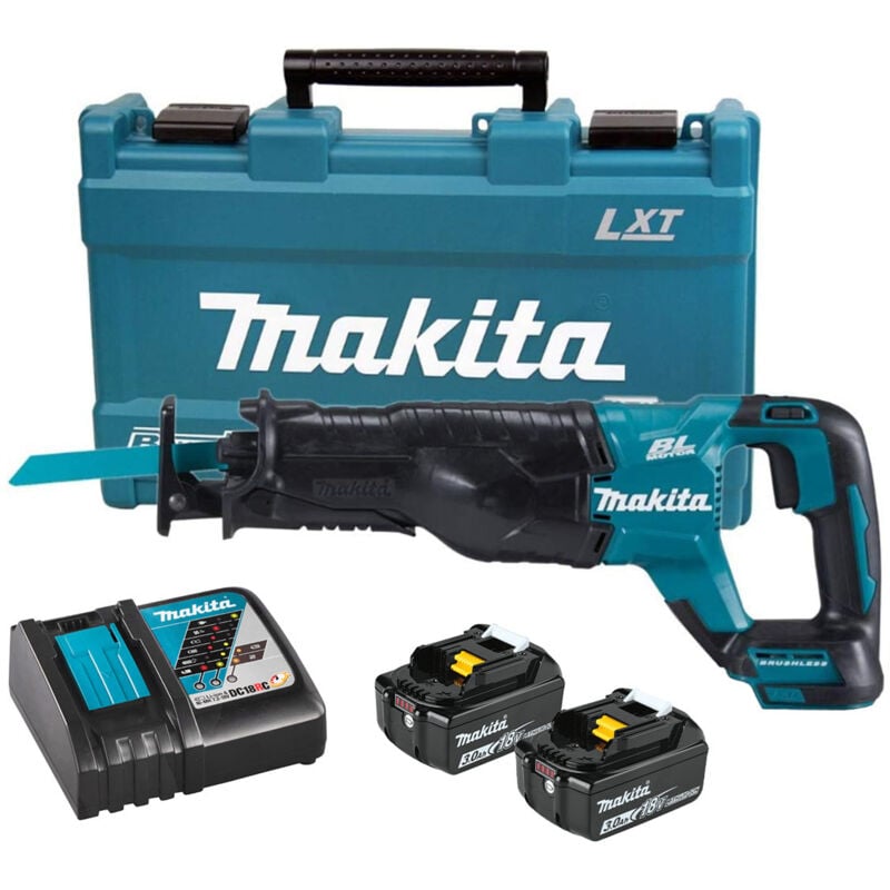 Makita - DJR187RFE 18v lxt Brushless Reciprocating Sabre Saw - 2 x 3.0ah Batteries