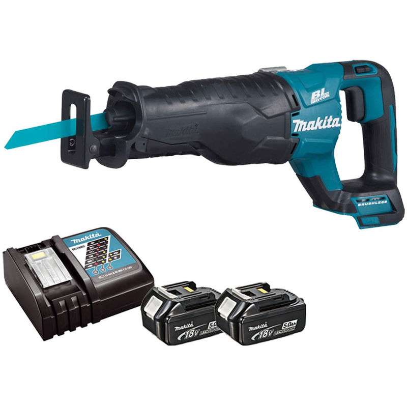 Makita Djr187z 18V Brushless Reciprocating Sabre Saw With 2 X 5.0Ah