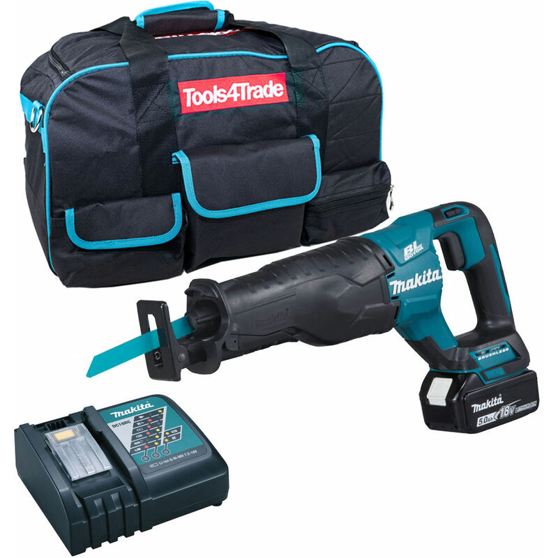 Makita Djr187z 18V Lxt Brushless Reciprocating Saw With 1 X 5.0Ah