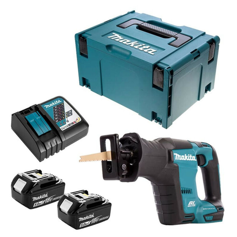 Makita - Scie r&eacute;cipro 18V lxt (2x5,0 Ah) en makpac DJR188RTJ