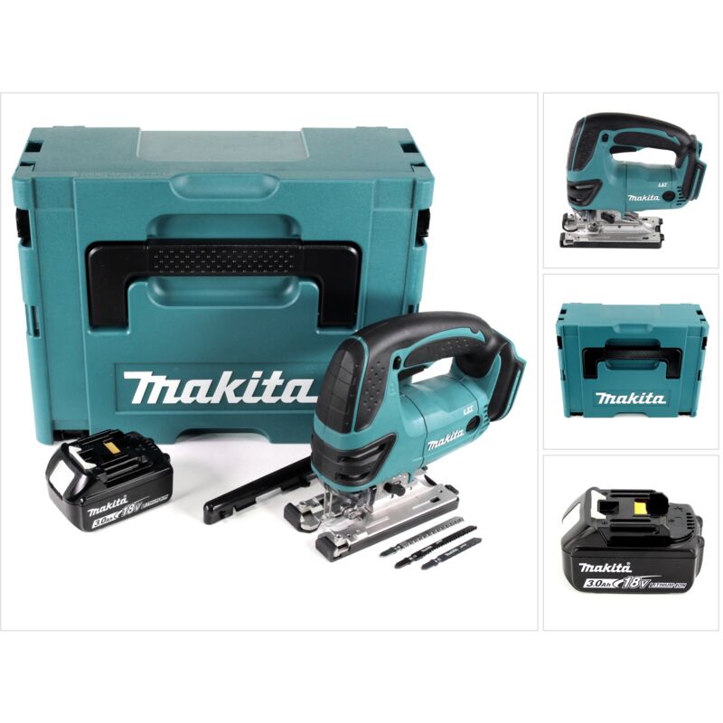 Image of Makita - djv 180 F1J Seghetto alternativo a batteria 18V + 1x Batteria 3,0Ah + Valigetta Makpac - senza caricabatterie