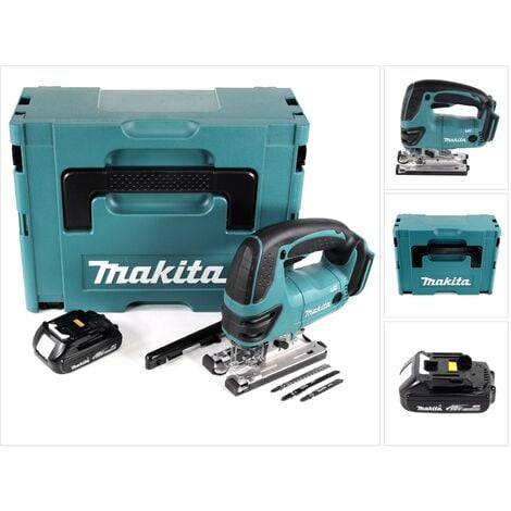 Makita DJV 180 Y1J Scie sauteuse sans fil 18V + 1x Batterie 1,5Ah + Coffret Makpac - sans chargeur