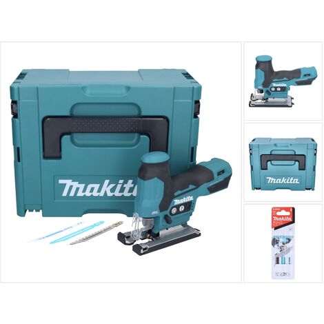 Makita DJV 185 ZJ Akku Pendelhubstichsäge 18 V Brushless + 3 tlg. Stichsägeblatt Set + Makpac - ohne Akku, ohne Ladegerät
