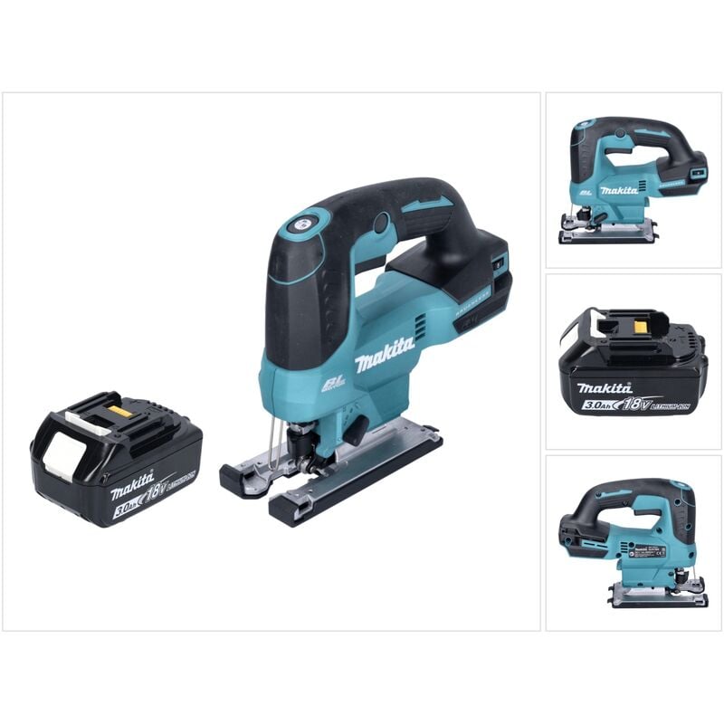 DJV184F1 Scie sauteuse sans fil 18V Brushless + 1x Batterie 3,0Ah - sans chargeur - Makita
