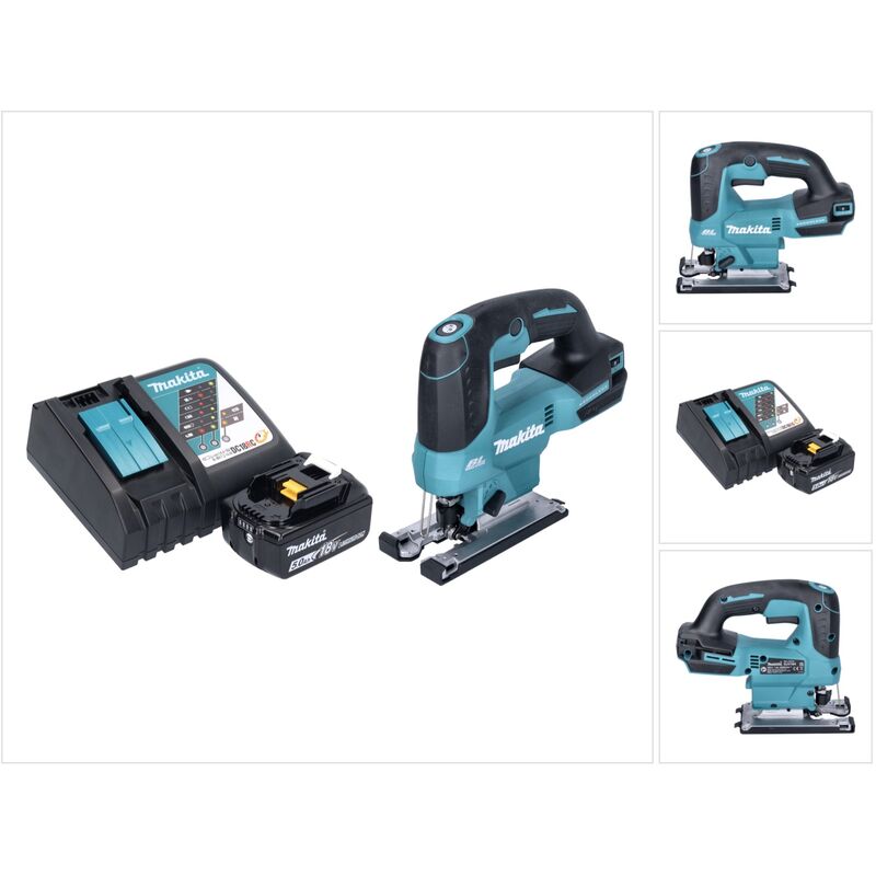 DJV184RT1 Scie sauteuse sans fil 18V Brushless + 1x Batterie 5,0Ah + Chargeur - Makita