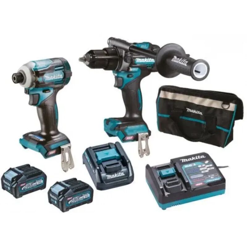 Makita - DK0114G201 Perceuse/visseuse sans balais 40 v avec batteries