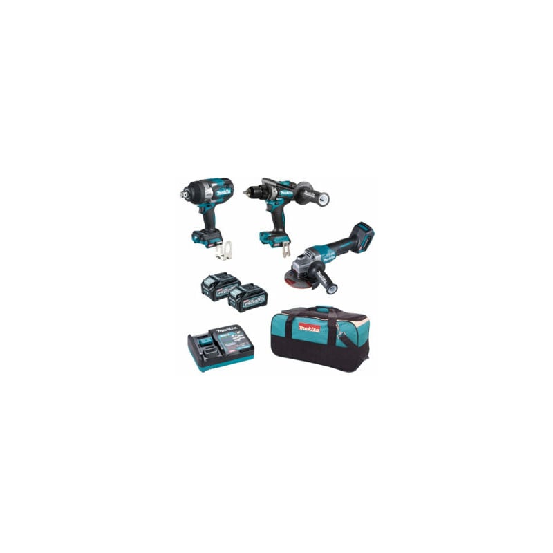 Makita - kit DK0158G301 DF001G+GA013G+TW001G+2xBL4040+DC40RA+SAC