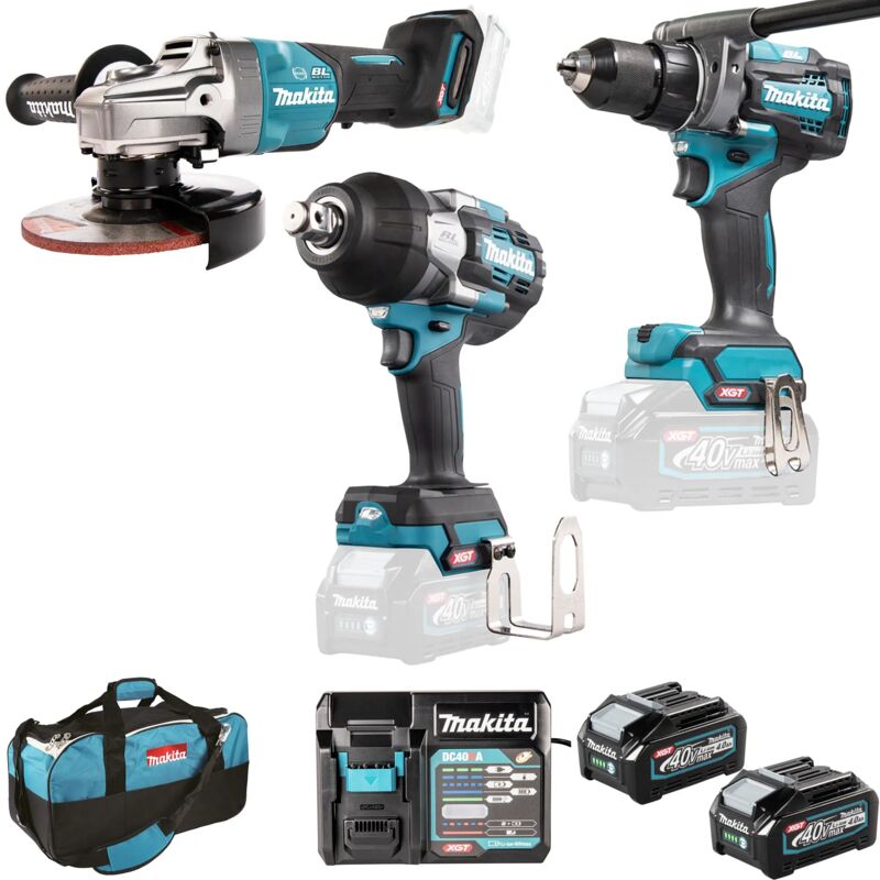 Makita kit DK0158G301 DF001G+GA013G+TW001G+2xBL4040+DC40RA+SAC