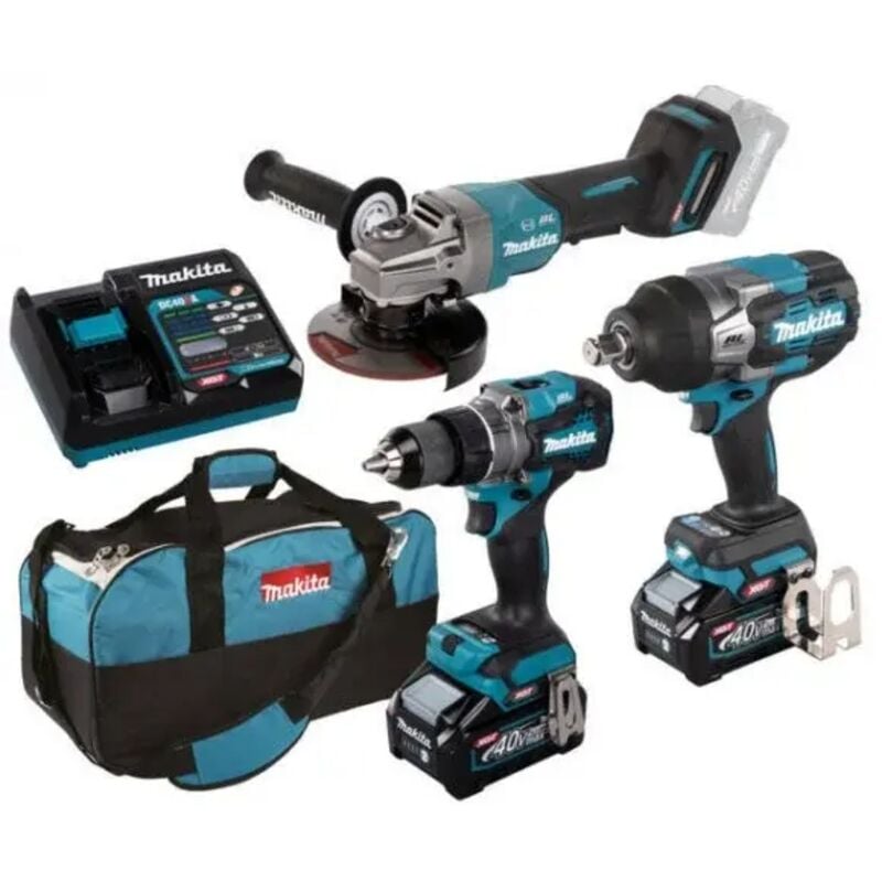 Makita - DK0158G301 Set 3 outils électriques 40 v Brushless avec batteries