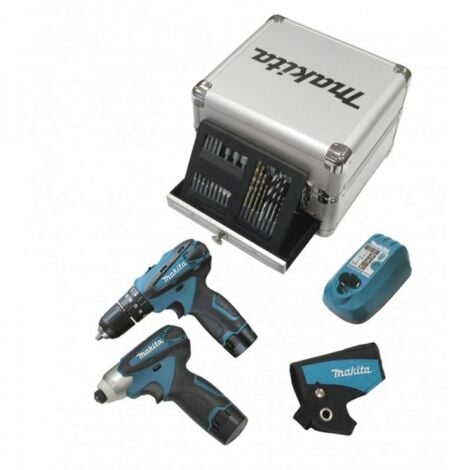 Makita DK1493X1 Trapano Percussione Avvitatore Batteria 10,8V 2x1,3Ah Valigetta