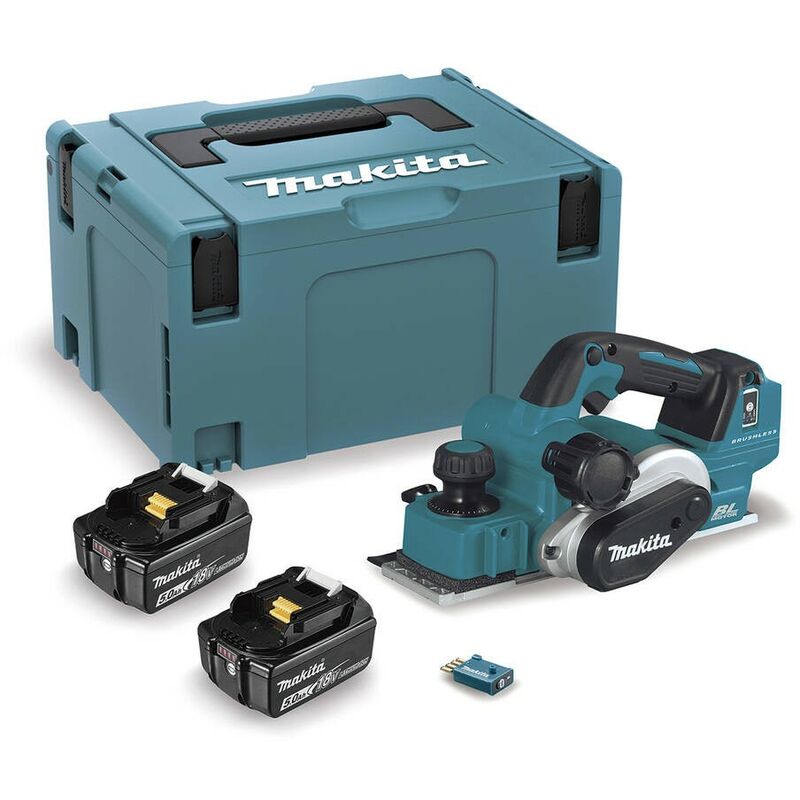 

MAKITA DKP181RTJU - Cepillo bl 18v lxt 5.0ah 82mm aws + adt