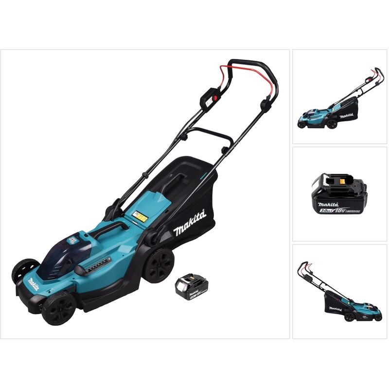 Dlm 330 F1 Tondeuse à gazon sans fil 18 v 33 cm 30 l + 1x batterie 3,0 Ah - sans chargeur - Makita