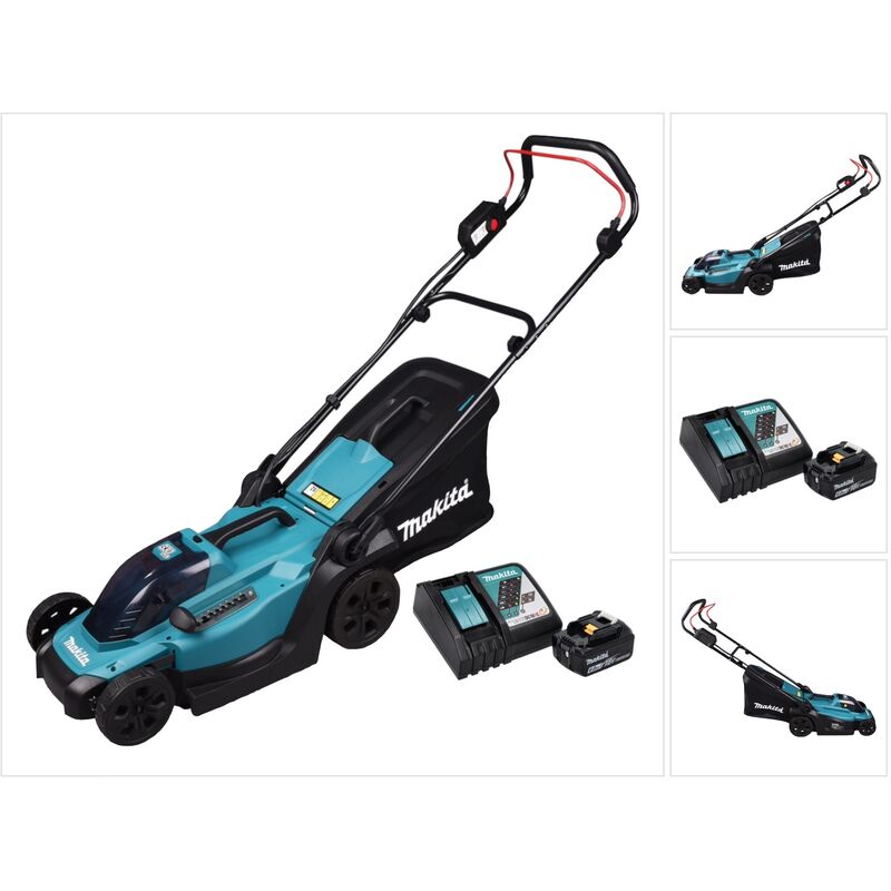Dlm 330 rg Tondeuse à gazon sans fil 18 v 33 cm 30 l + 1x batterie 6,0 Ah + chargeur - Makita