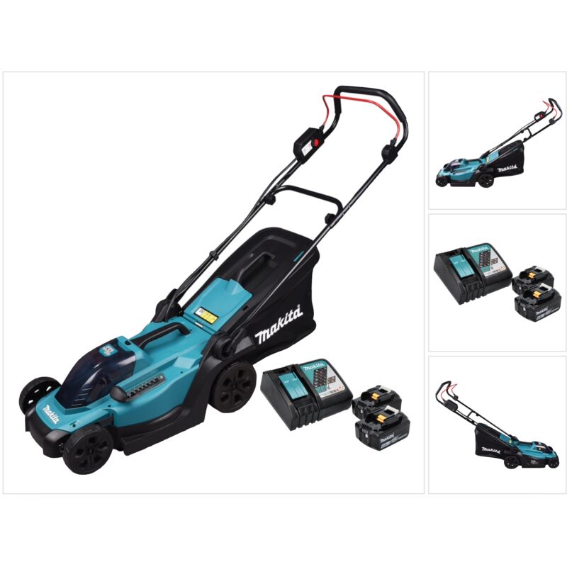 Dlm 330 RG2 Tondeuse à gazon sans fil 18 v 33 cm 30 l + 2x batterie 6,0 Ah + chargeur - Makita