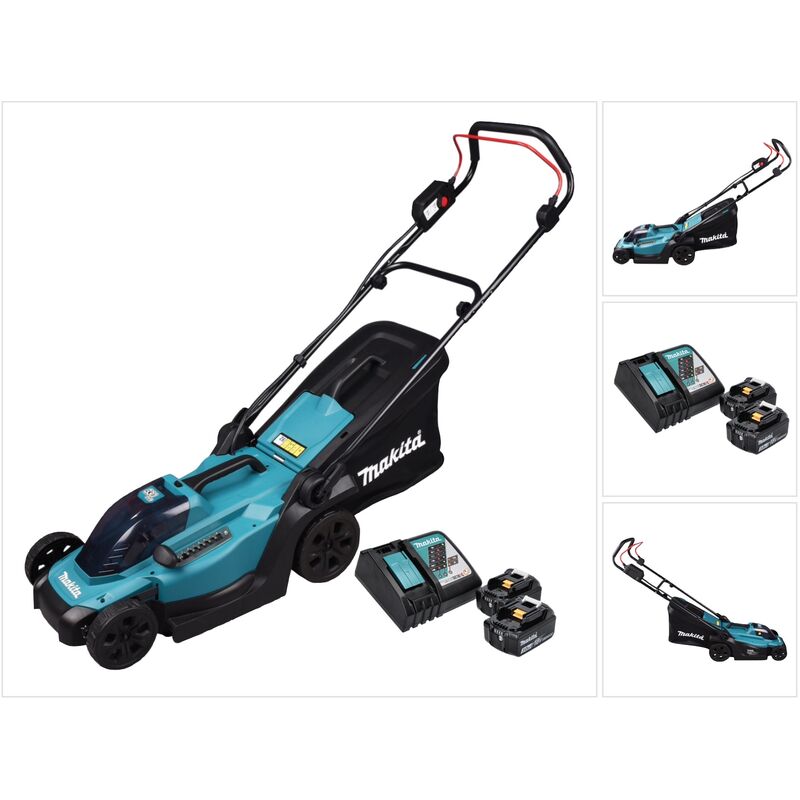 Tondeuse à gazon sans fil Makita DLM 330 RF2 18 V 33 cm 2x batterie 3 0 Ah - vue 2