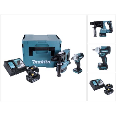 Kit Combiné Makita CLX228SAX2 - Perceuse à Percussion + Visseuse 12V, 3 Batteries 2.0Ah Et Valise