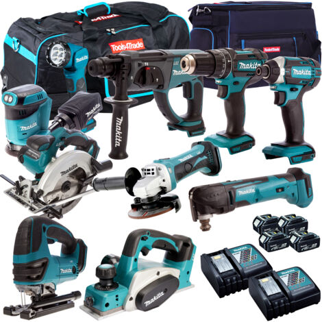 Makita DLX1014PT 10 Piece Power Tool Kit 18V LXT
