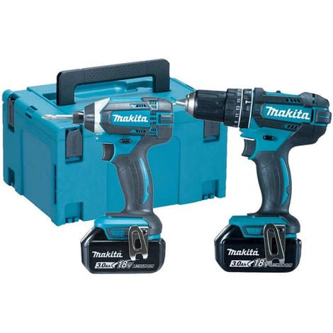 Makita DLX2131JX 18V Combi Drill & Impact Driver 2 x 3.0Ah Batteries
